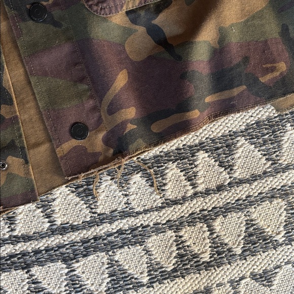 Hand Cropped Vans Camo Drill Chore Jacket (Read details!!) - Picture 3 of 7